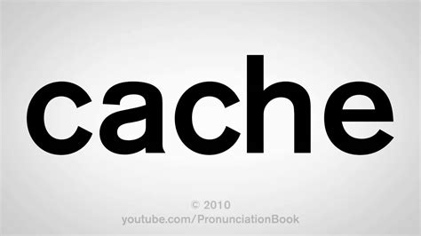 how to say cache.